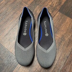 Rothy's Gray Birdseye Flats Size 10.5